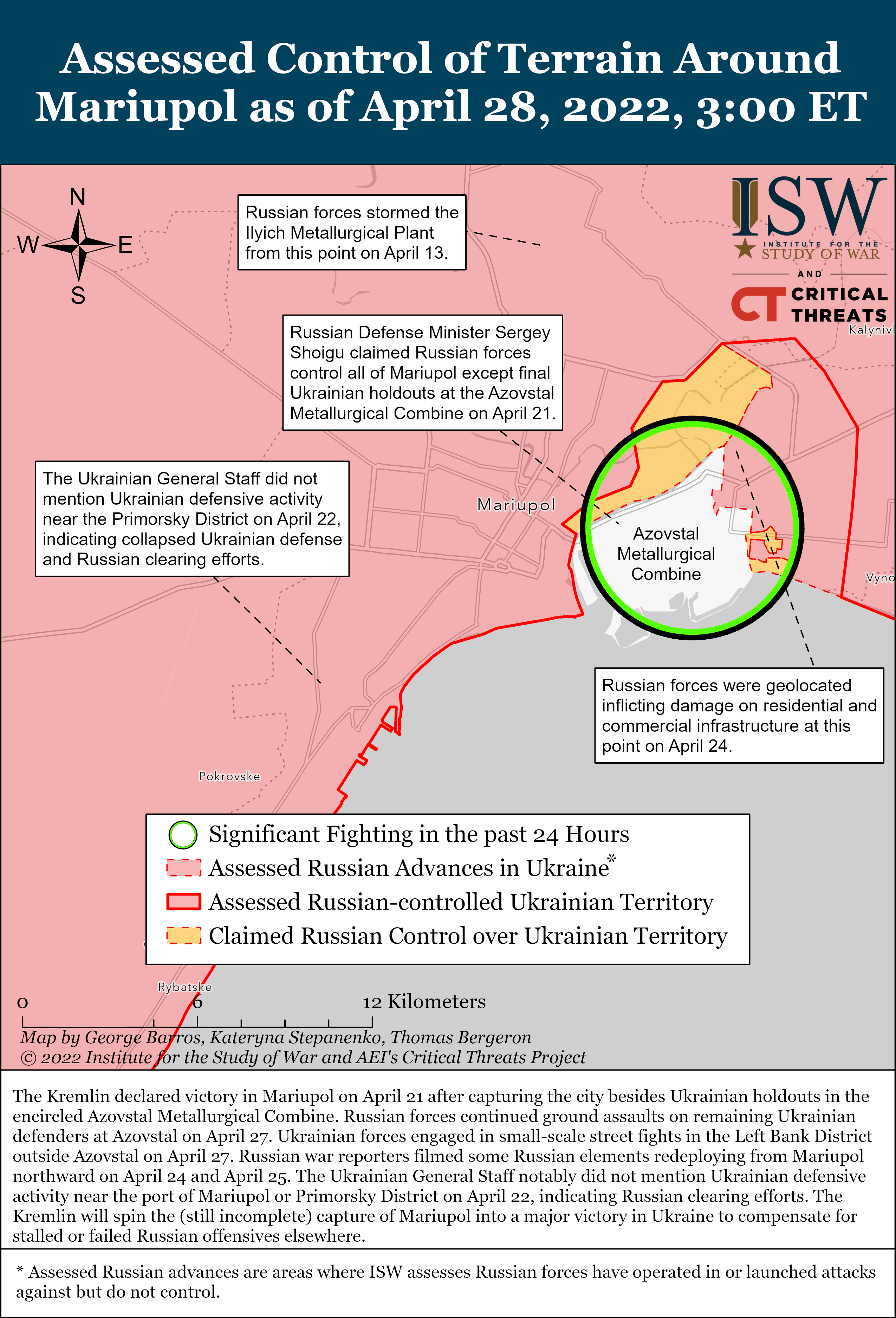 Russian Offensive Campaign Assessment, April 28 | Institute For The ...